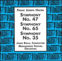 Haydn: Symphony No. 47; Symphony No. 65; Symphony No. 35 von James Bolle