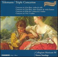 Telemann: Triple Concertos von Simon Standage