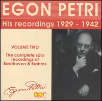 Egon Petri: His Recordings 1929-1942, Vol. 2 von Egon Petri