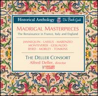 Madrigal Masterpieces von Alfred Deller