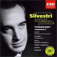 Tchaikovsky: Symphony No. 5; Elgar: Overture "In the South"; Dvorak: Symphony No. 8; Ravek: Rapsodie Espagnole; etc. von Constantin Silvestri