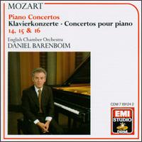 Mozart: Piano Concertos Nos. 14, 15 & 16 von Daniel Barenboim