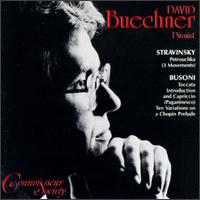 Igor Stravinsky: Petrouchka (3 Movements); Ferruccio Busoni: Toccata; Introduction and Capriccio von David Buechner