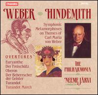Weber: Overtures; Hindemith: Symphonic Metamorphoses on the Themes of Carl Maria von Weber von Neeme Järvi