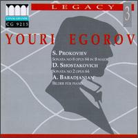 Sergey Prokofiev: Sonata No. 8; Shostakovich: Sonata No. 2; Arno Babadjanyan: Bilder Für Piano von Youri Egorov