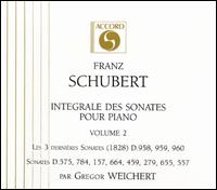 Franz Schubert: Integrale Des Sonates Pour Piano Volume 2 von Various Artists