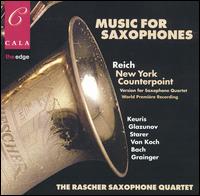 Music for Saxophones von Raschèr Saxophone Quartet