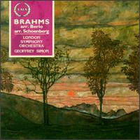 Brahms: Piano Quartet In G Minor, Op. 25/Op. 120 No. 1 For Clarinet & Orchestra von Geoffrey Simon