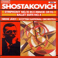 Dmitri Shostakovich:Symphony No. 10/Ballet Suite No. 4 von Neeme Järvi