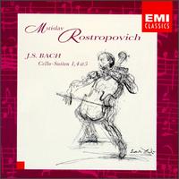 Bach: Cello Suites Nos. 1, 4, 5 von Mstislav Rostropovich