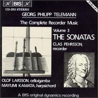 Telemann,Georg Philipp: The Complete Recorder Music, Volume 3 The Sonatas von Various Artists