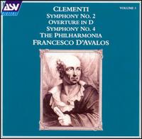 Clementi: Symphony No. 2 in; Overture in D von Francesco D'Avalos