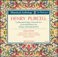 Henry Purcell: Celebrated Songs/Sacred Airs/Concerted Pieces For Strings & Harpsichord von Alfred Deller