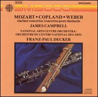 Clarinet Concertos by Mozart, Copland & Weber von Various Artists
