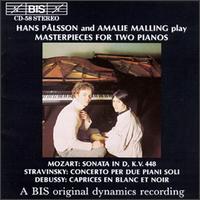 Masterpieces for Two Pianos von Various Artists