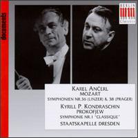 Mozart: Symphonien Nos. 36 "Linz" & 38 "Prague"; Sergey Prokofiev: Symphonie No. 1 "Classique" von Karel Ancerl