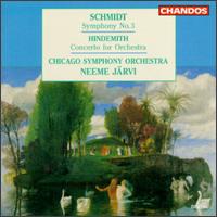 Franz Schmidt/Paul Hindemith: Symphony No. 3/Concerto for Orchestra Op. 38 von Neeme Järvi