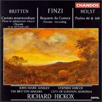 Benjamin Britten: Cantata misericordium; Deus in adjutorium meum; Chorale; Gerald Finzi: Requiem da Camera von Richard Hickox