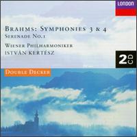 Brahms:  Symphonies Nos. 3 & 4; Serenade No.1 von Istvan Kertesz