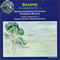 Brahms: Symphony No. 1; Violin Sonata No. 3 von Various Artists