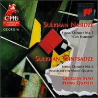 Sulkhan Tsintsadze: String Quartet No. 6; Miniatures; Sulkhan Nasidze: String Quartet No. 3 "Con Sordino" von Various Artists