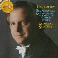 Sergei Prokofiev: Symphony No.5 and No.1 von Leonard Slatkin