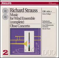 Strauss: Music For Wind Ensemble; Oboe Concerto von Edo de Waart