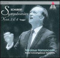 Schubert: Symphonies 1 & 4 von Nikolaus Harnoncourt