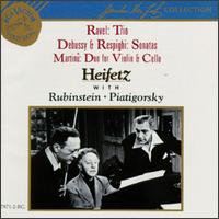 Ravel: Trio; Debussy & Respighi: Sonatas; Martinu: Duo for Violin & Cello von Jascha Heifetz