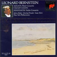 Carl Nielsen: Flute Concerto; Clarinet Concerto; Paul Hindemith: Violin Concerto von Leonard Bernstein