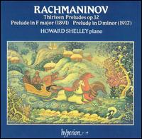 Rachmaninov: Thirteen Preludes, Op. 32; Prelude in F major; Prelude in D minor von Howard Shelley