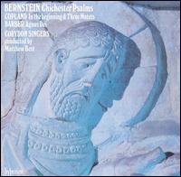 Bernstein: Chichester Psalms; Copland: In the Beginning; Barber: Agnus Dei von Corydon Singers