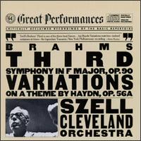 Johannes Brahms: Symphony No. 3/Variations on a Theme by Haydn, Op. 56a von George Szell