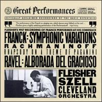 Cesar Franck: Symphonic Variations; Sergey Rachmaninoff: Rhapsody on a Theme of Paganini; Ravel: Alborada Del Gracios von George Szell