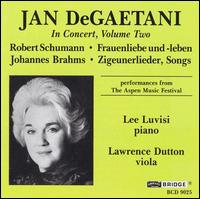 Jan Degaetani In Concert, Volume Two von Jan DeGaetani
