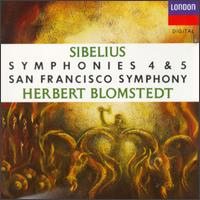 Jean Sibelius: Symphonies Nos. 4 + 5 von Herbert Blomstedt