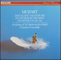 Mozart: Eine kleine Nachtmusik; Ein musikalischer Spass; Divertimento von Academy of St. Martin-in-the-Fields