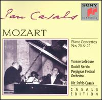 Mozart: Piano Concertos Nos. 20 & 22 von Pablo Casals