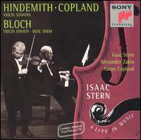 Hindemith, Copland: Violin Sonatas; Bloch: Violin Sonata; Baal shem von Isaac Stern