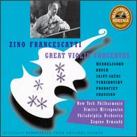 Zino Francescatti: Great Violin Concertos von Zino Francescatti