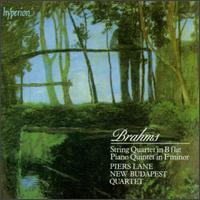 Johannes Brahms: String Quartet in B Flat~Piano Quintet in F Minor von Piers Lane