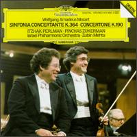 Mozart:Sinfonia Concertante von Itzhak Perlman