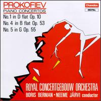 Sergey Sergeyevich Prokofiev: Piano Concertos Nos. 1, 4 & 5 von Neeme Järvi