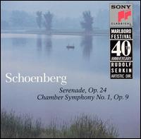 Schoenberg: Serenade, Op. 24; Chamber Symphony No. 1, Op. 9 von Various Artists