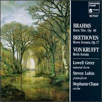 Brahms: Horn Trio; Beethoven, Krufft: Horn Sonatas von Various Artists