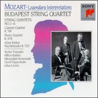 Mozart: String Quintets; Clarinet Quintet "Stadler"; Piano Quartet, K478; Eine kleine Nachtmusik von Budapest Quartet