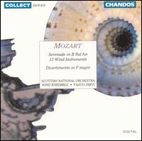 Mozart: Serenade in B flat for 13 Wind Instruments; Divertimento in F Major von Paavo Järvi