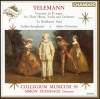 Telemann: Concerto in D; La Bouffonne Suite; Grillen-Symphonie; Alster-Ouverture von Collegium Musicum 90