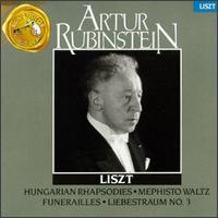 Liszt: Hungarian Rhapsodies; Mephisto Waltz; Funerailles; Liebestraum No. 3 von Artur Rubinstein