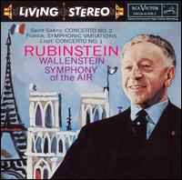 Saint-Saëns: Concerto No. 2; Franck: Symphonic Variations; Liszt: Concerto No. 1 von Artur Rubinstein